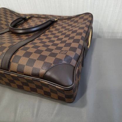 Louis Vuitton Damier Ebene Porte Documents Voyage Briefcase (Pre-Owned)