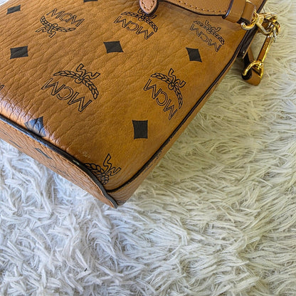 MCM Visetos Mini Drawstring Bucket Bag (Pre-Owned)