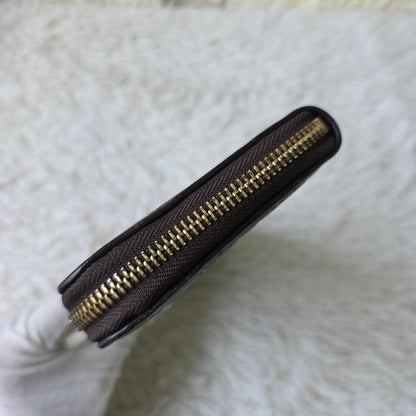 Gucci Guccissima Leather Zip Around Wallet Black (Pre-Owned)