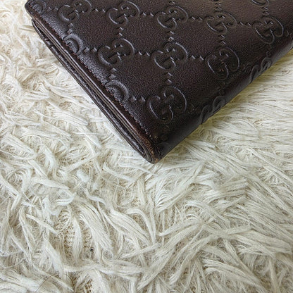 Gucci Guccissima Leather Zip Around Wallet Black (Pre-Owned)
