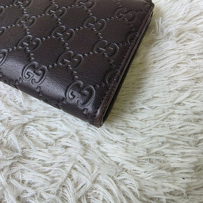 Gucci Guccissima Leather Zip Around Wallet Black (Pre-Owned)
