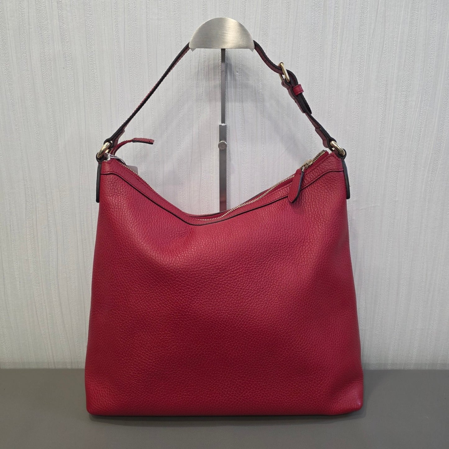 Gucci Soho Leather Hobo Shoulder Bag Red (Pre-Owned)