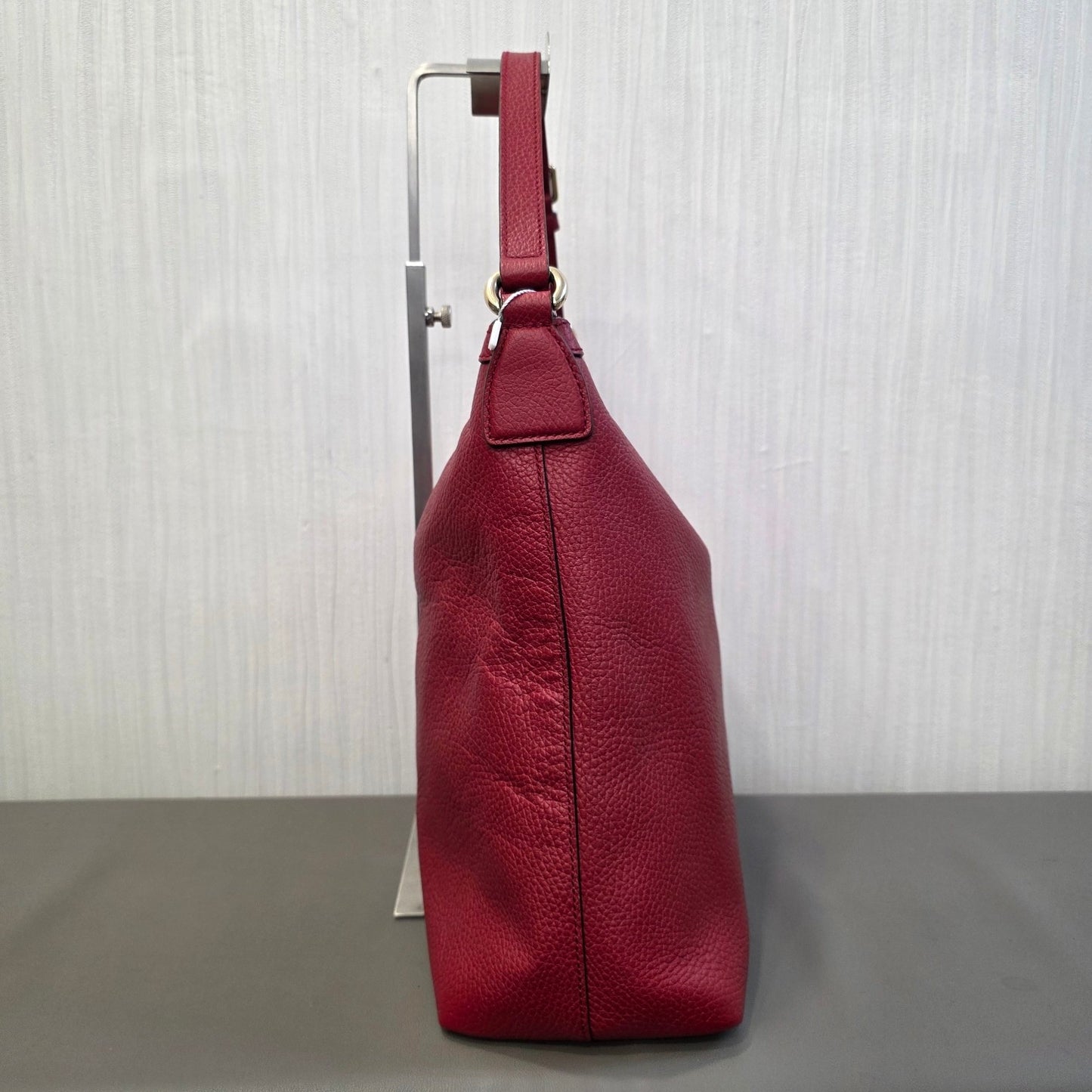 Gucci Soho Leather Hobo Shoulder Bag Red (Pre-Owned)