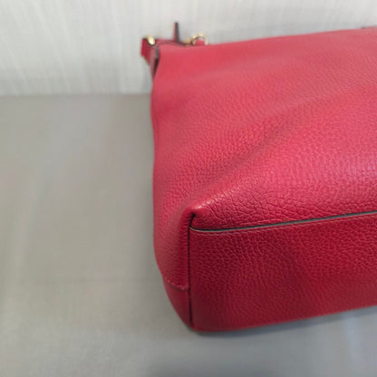 Gucci Soho Leather Hobo Shoulder Bag Red (Pre-Owned)