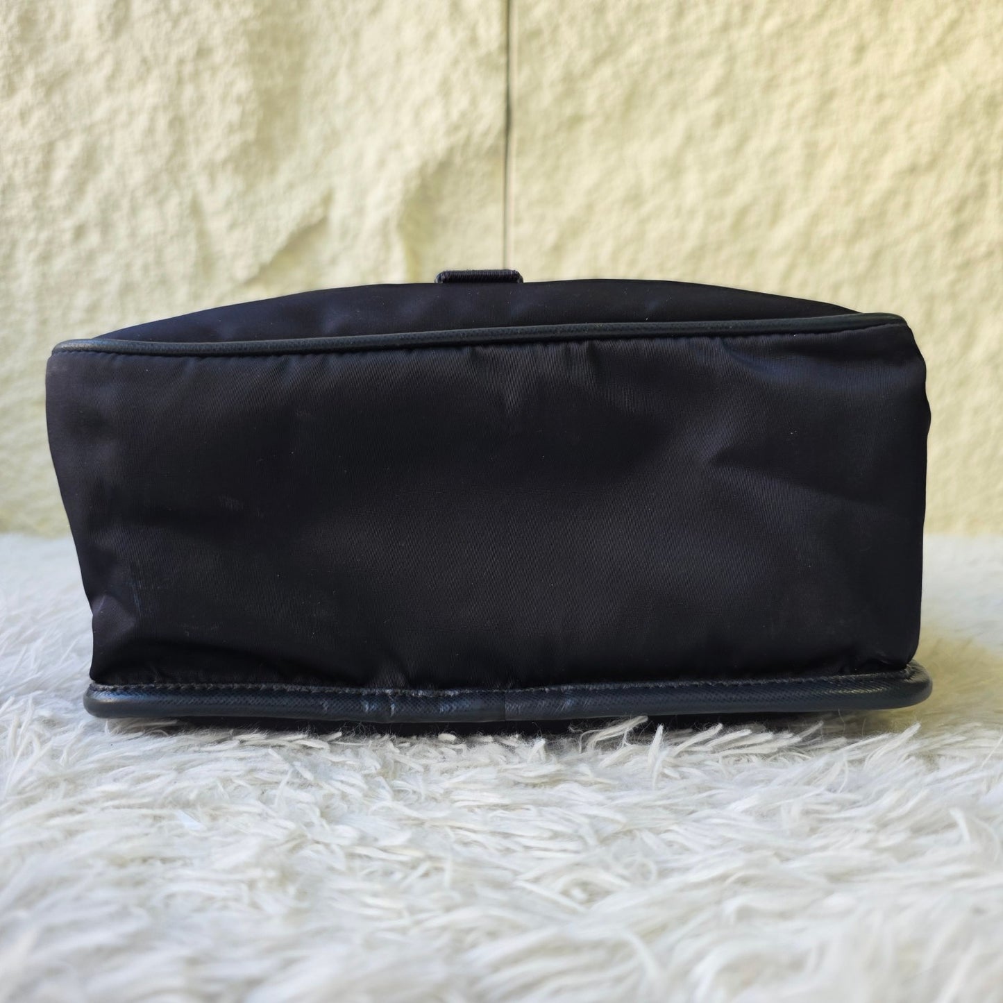 Prada Nylon Messenger Shoulder Bag Black (Pre-Owned)