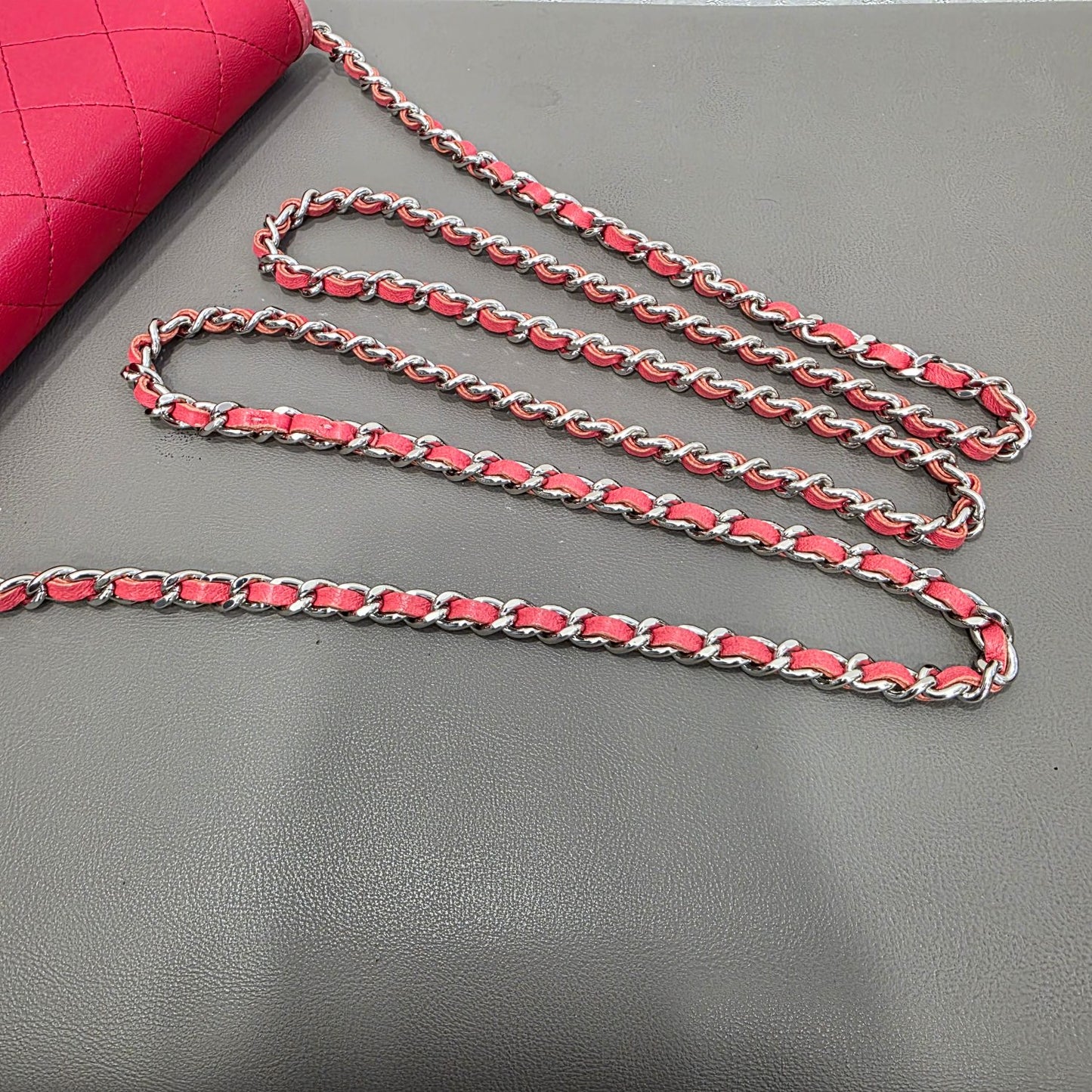 Chanel Quilted Leather Wallet on Chain (Pre-Owned)