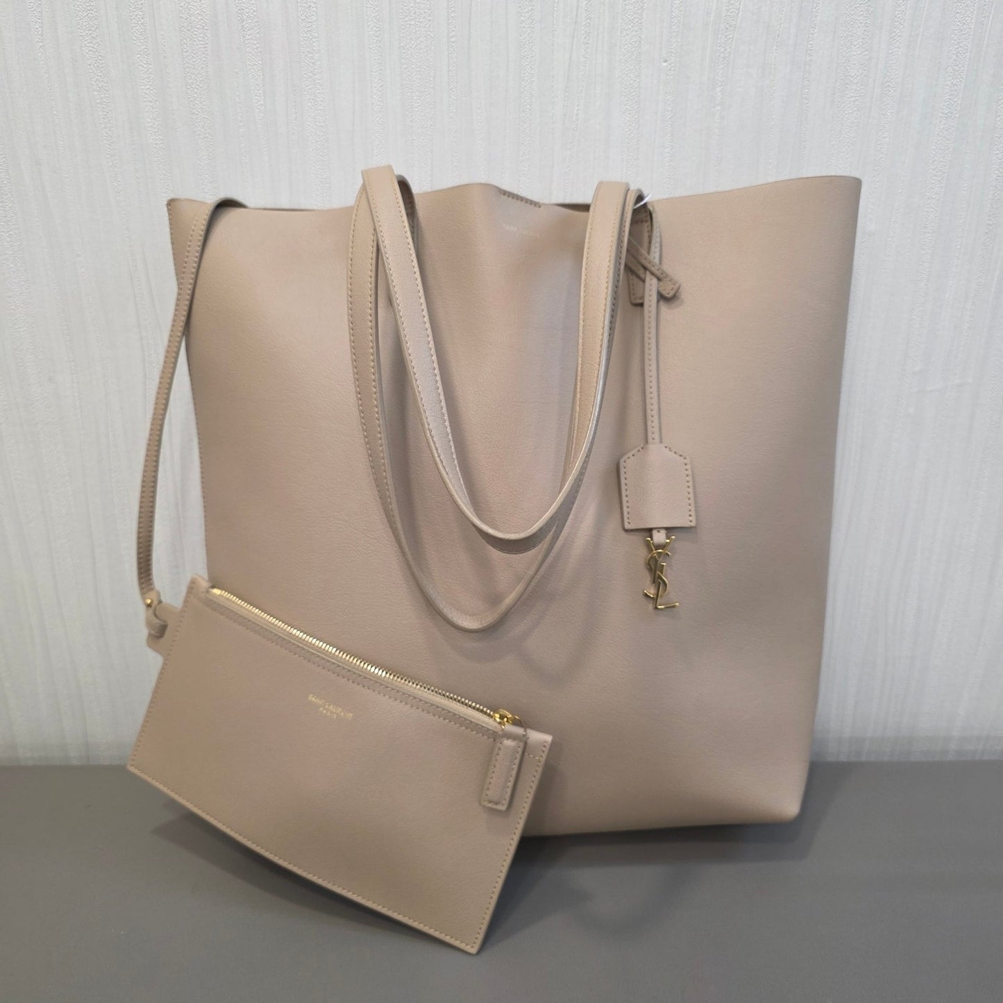 Saint Laurent Shopping Tote Bag with Pouch (Pre-Owned)