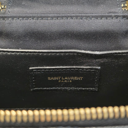 Saint Laurent YSL Quilted Leather Mini Vanity Bag Black (Pre-Owned)