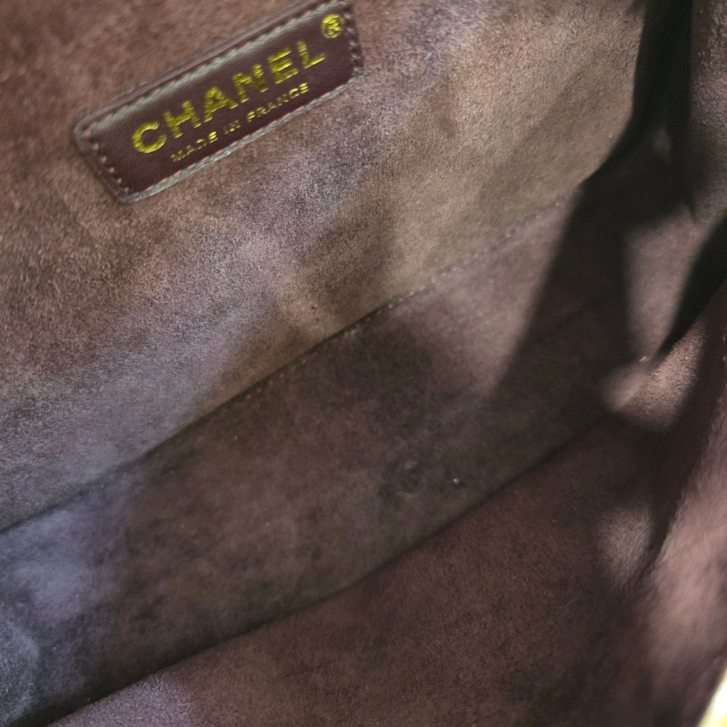 Chanel Leather and Check Tweed Chain Shoulder Bag (Pre-Owned)