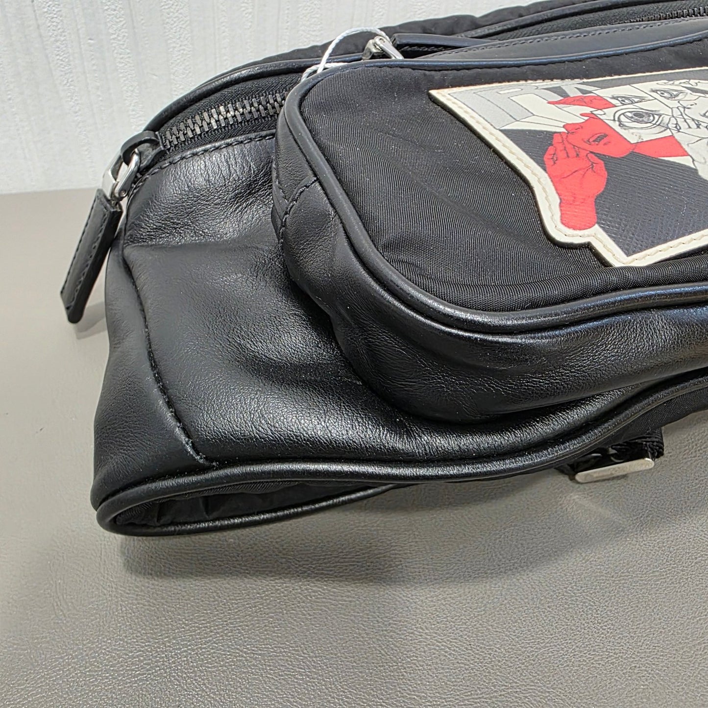 Prada Comic Print Leather Belt Bag (Pre-Owned)