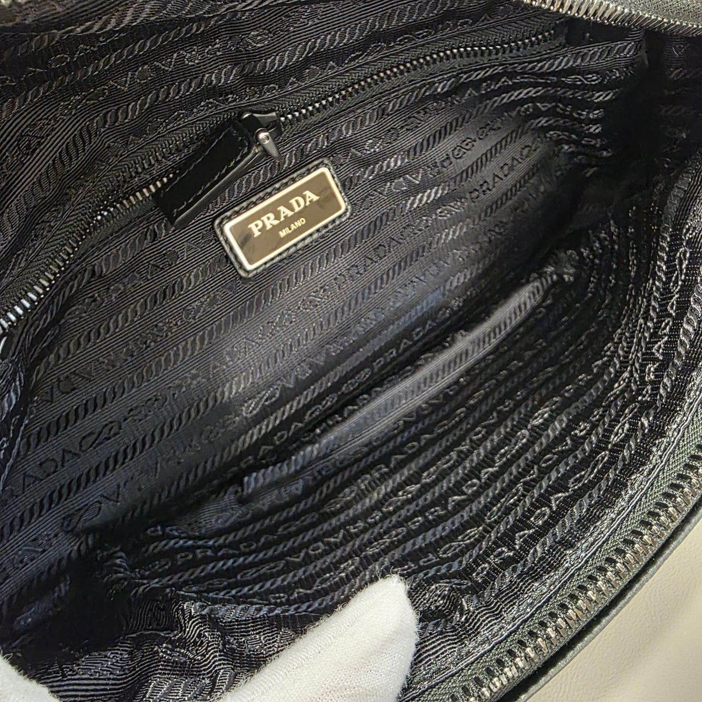 Prada Comic Print Leather Belt Bag (Pre-Owned)