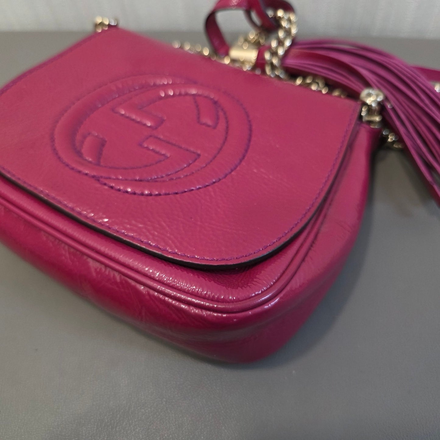 Gucci Soho Disco Chain Mini Bag Pink (Pre-Owned)