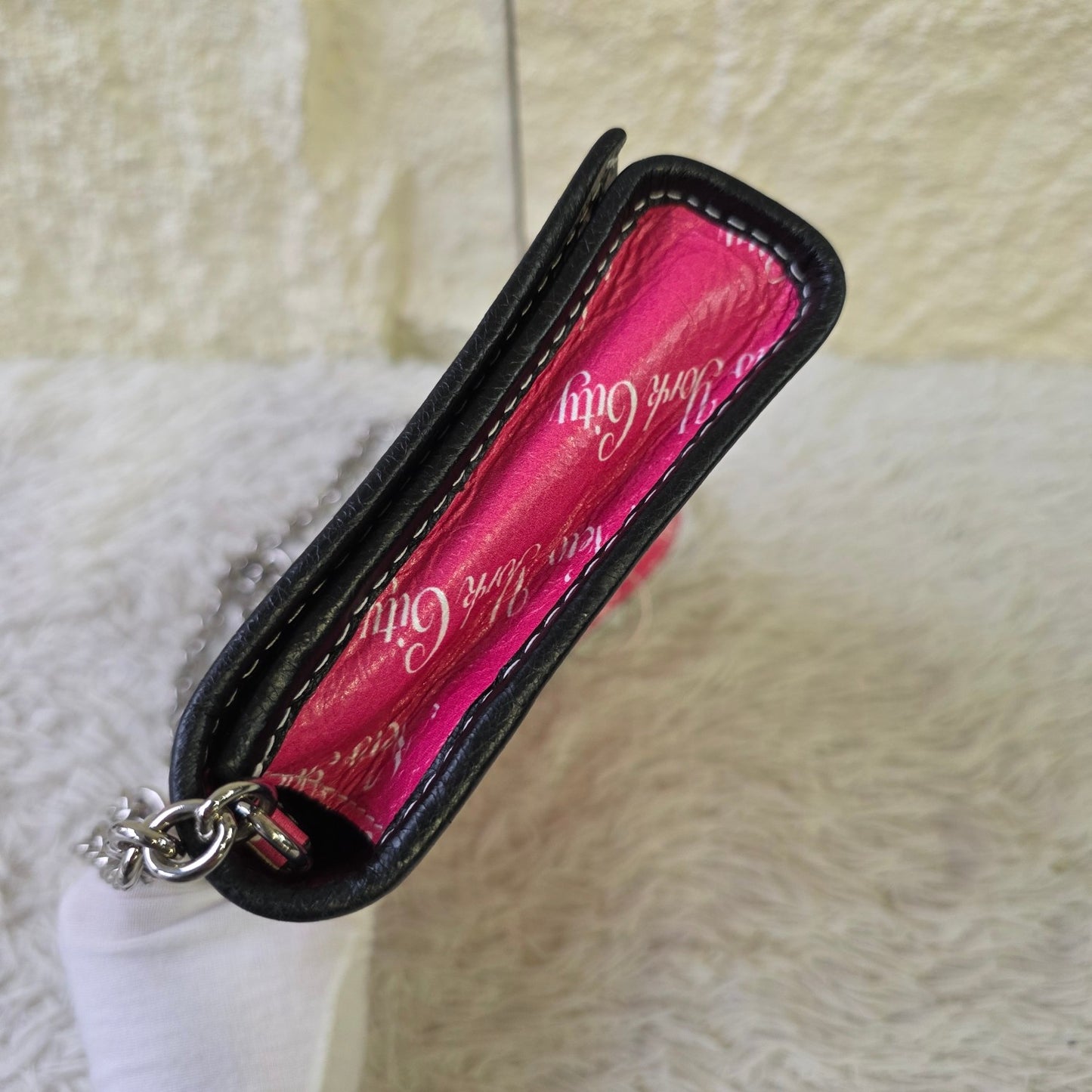 Balenciaga Papier Mini Chain Wallet New York Print (Pre-Owned)