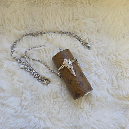 Louis Vuitton Monogram Mini Cylinder Necklace Bag (Pre-Owned)