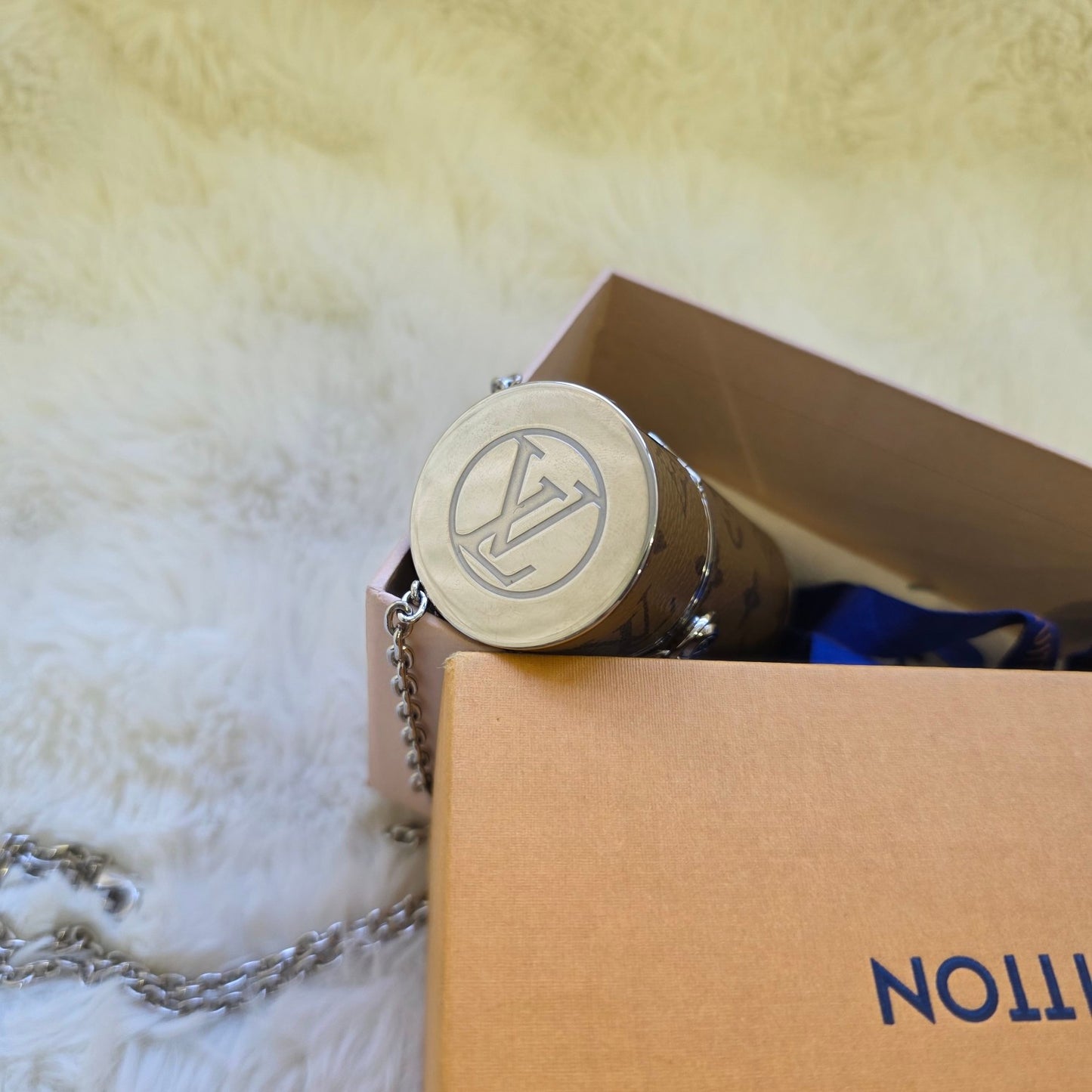 Louis Vuitton Monogram Mini Cylinder Necklace Bag (Pre-Owned)