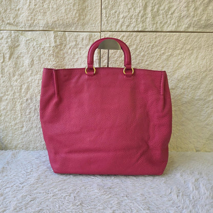 Prada 2Way Leather Tote Bag Pink (Pre-Owned)