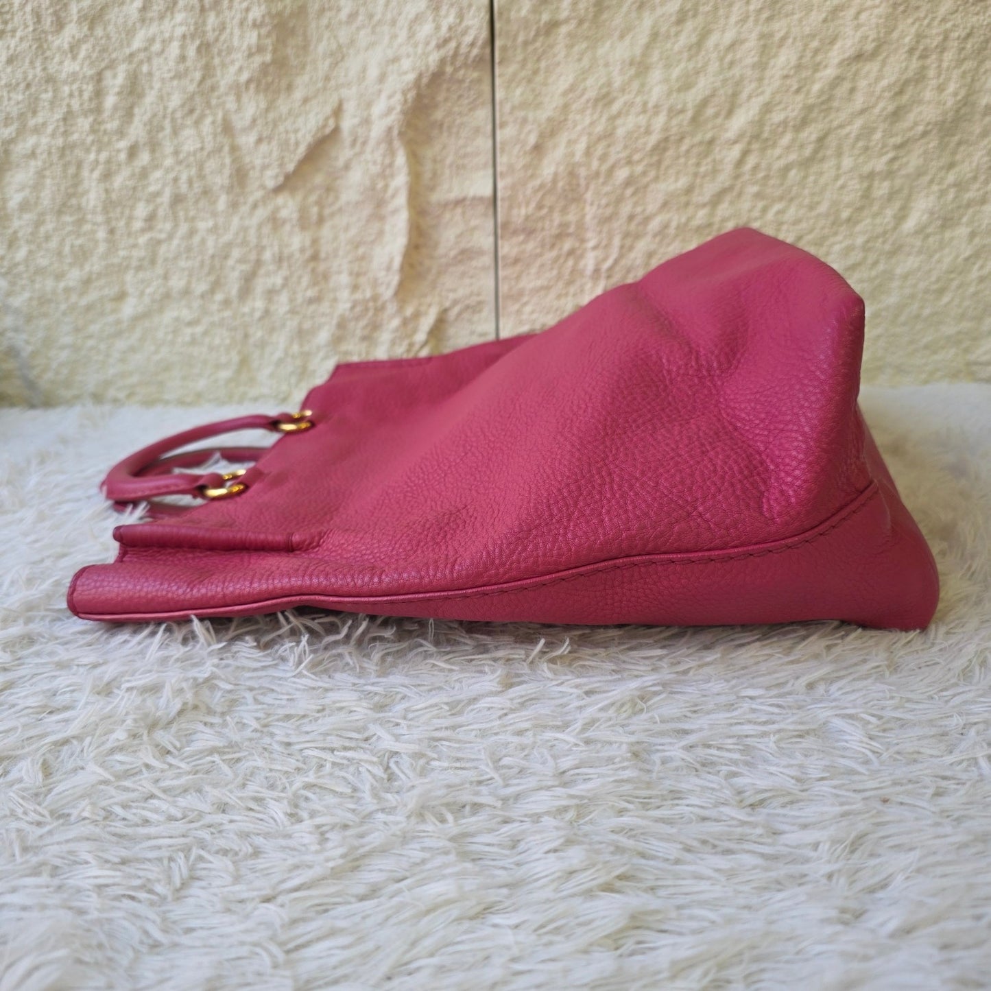 Prada 2Way Leather Tote Bag Pink (Pre-Owned)
