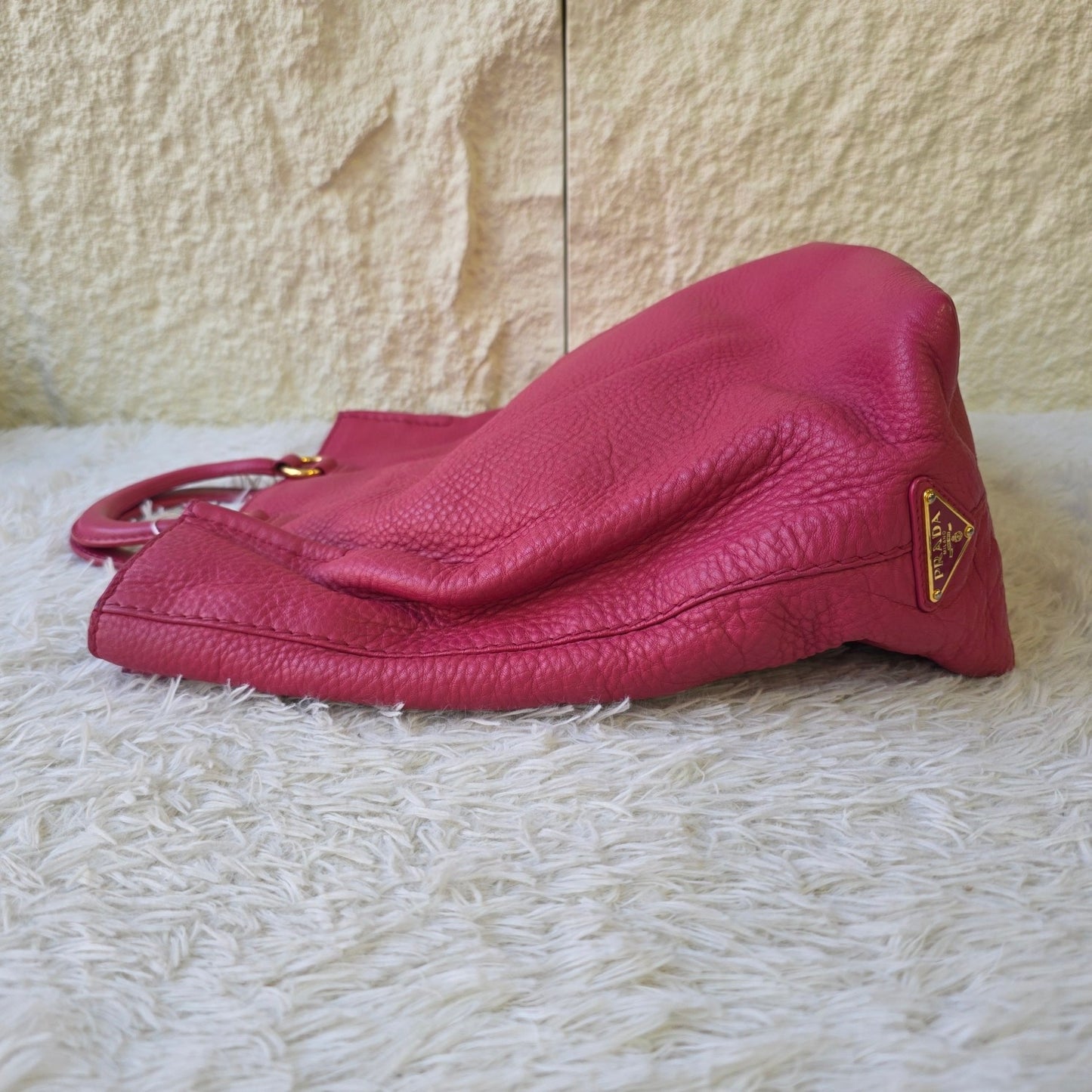 Prada 2Way Leather Tote Bag Pink (Pre-Owned)