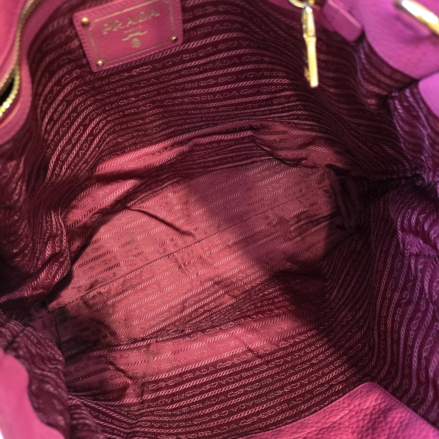 Prada 2Way Leather Tote Bag Pink (Pre-Owned)