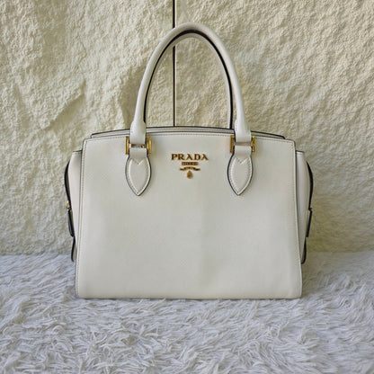 Prada Saffiano Leather Tote Bag (Pre-Owned)