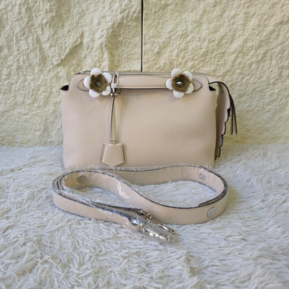 Fendi By The Way Flower Embellished Leather Bag (Pre-Owned)