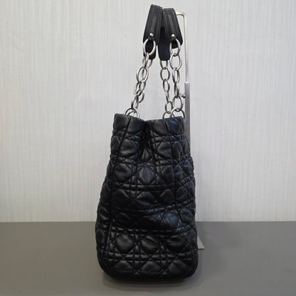 Christian Dior Lady Dior Cannage Leather Tote Bag (Pre-Owned)