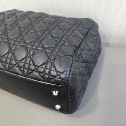 Christian Dior Lady Dior Cannage Leather Tote Bag (Pre-Owned)
