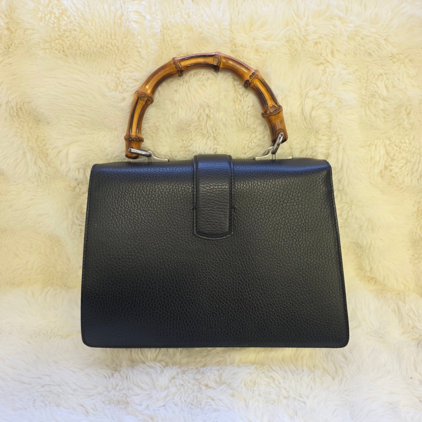 Gucci Dionysus Leather Bamboo Top Handle Bag (Pre-Owned)
