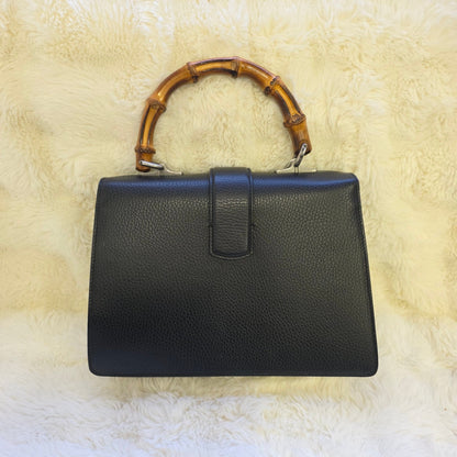Gucci Dionysus Leather Bamboo Top Handle Bag (Pre-Owned)
