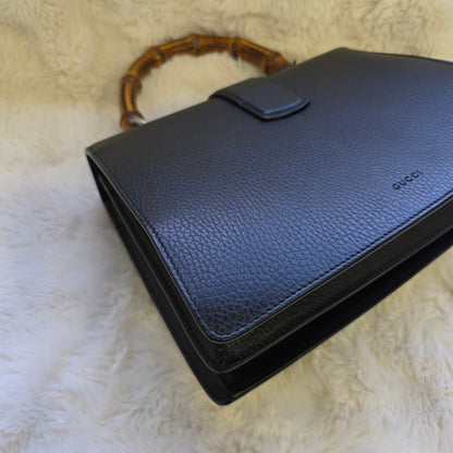 Gucci Dionysus Leather Bamboo Top Handle Bag (Pre-Owned)
