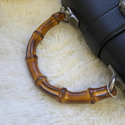 Gucci Dionysus Leather Bamboo Top Handle Bag (Pre-Owned)