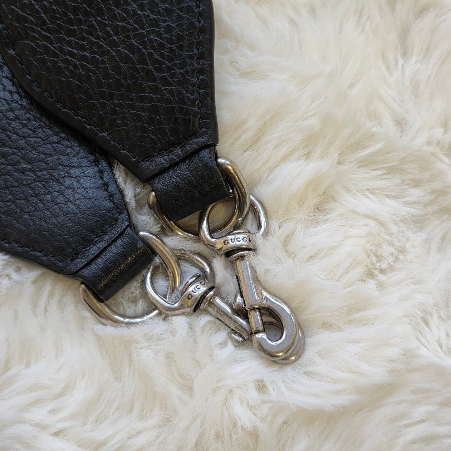 Gucci Dionysus Leather Bamboo Top Handle Bag (Pre-Owned)