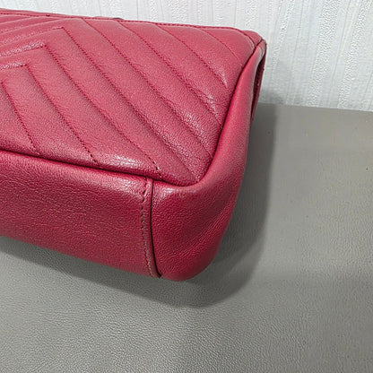 Saint Laurent College Matelassé Leather Top Handle Bag (Pre-Owned)