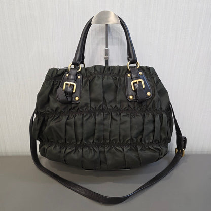 Prada Tessuto Gaufre Nylon Tote Bag (Pre-Owned)