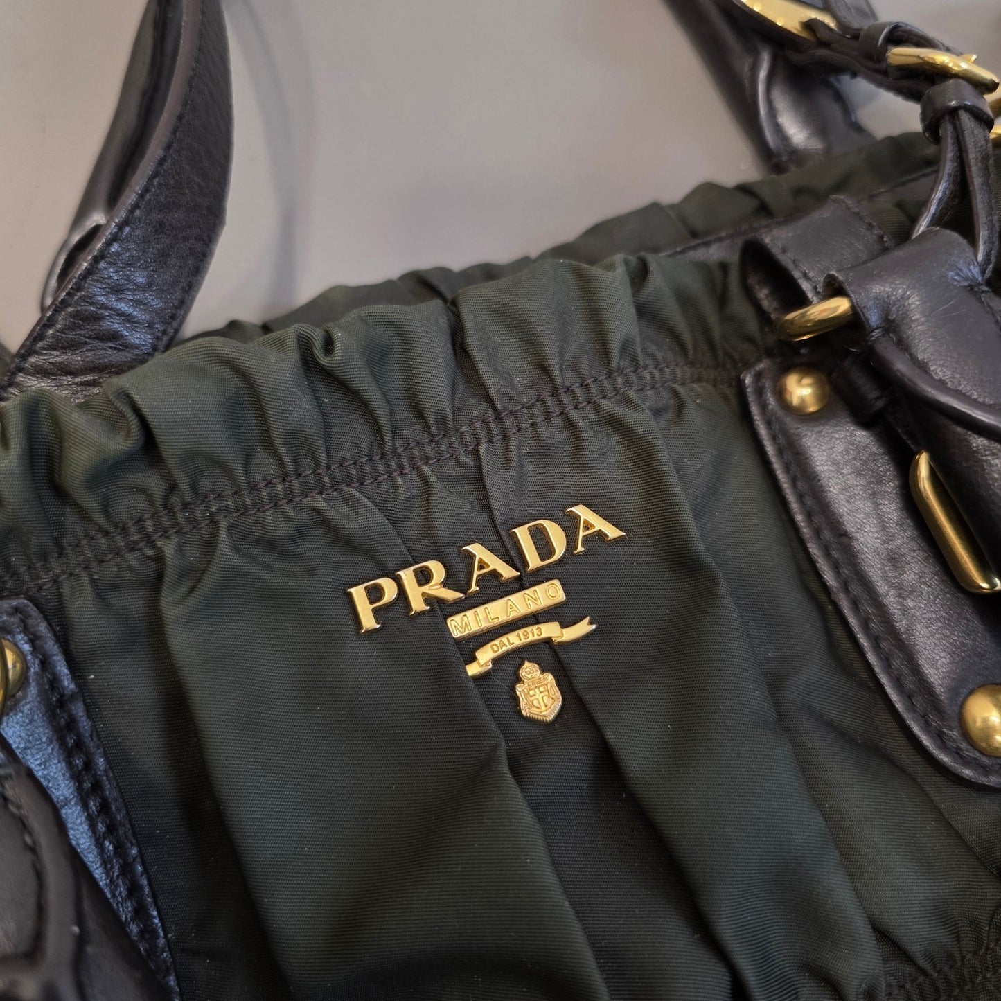 Prada Tessuto Gaufre Nylon Tote Bag (Pre-Owned)
