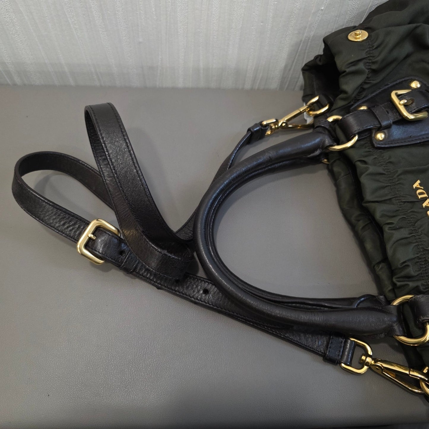 Prada Tessuto Gaufre Nylon Tote Bag (Pre-Owned)