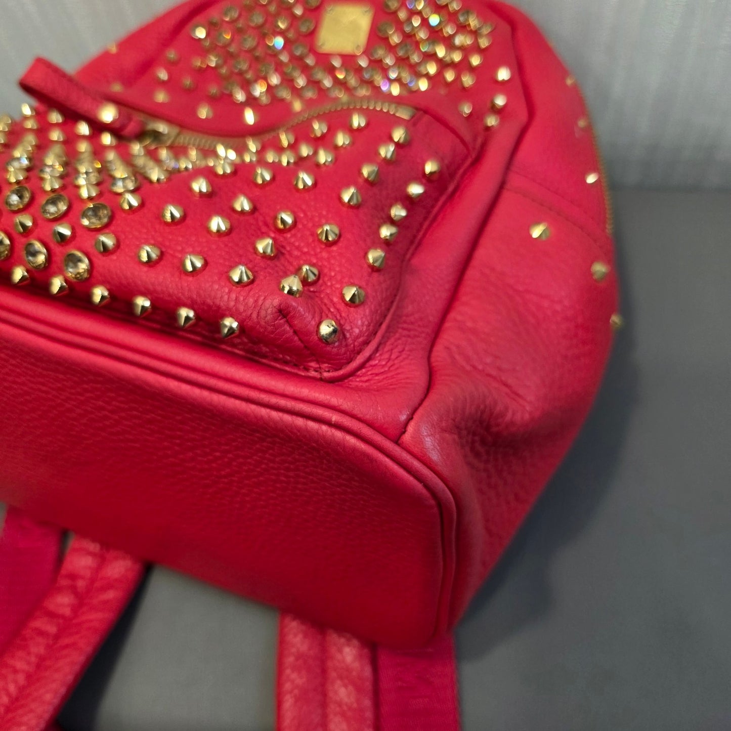 MCM Stark Studded Leather Backpack (Pre-Owned)