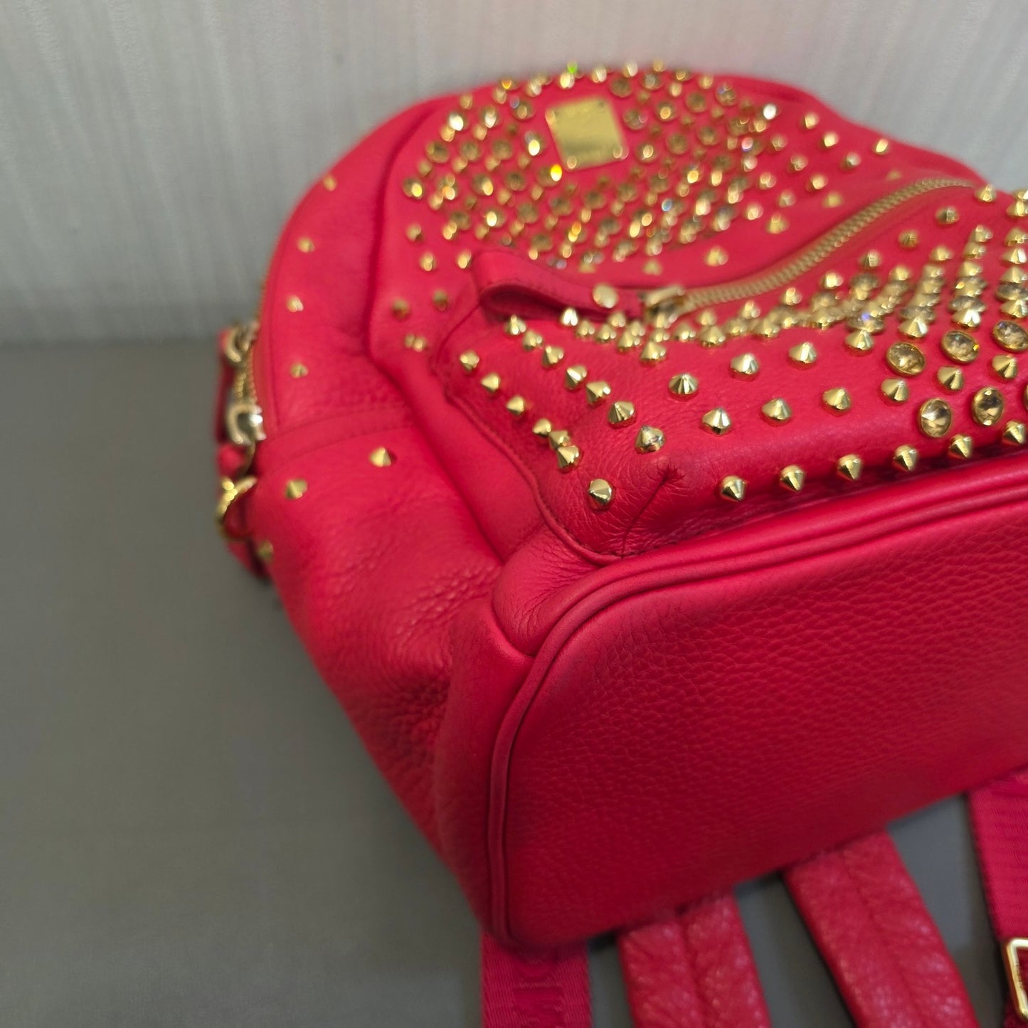 MCM Stark Studded Leather Backpack (Pre-Owned)