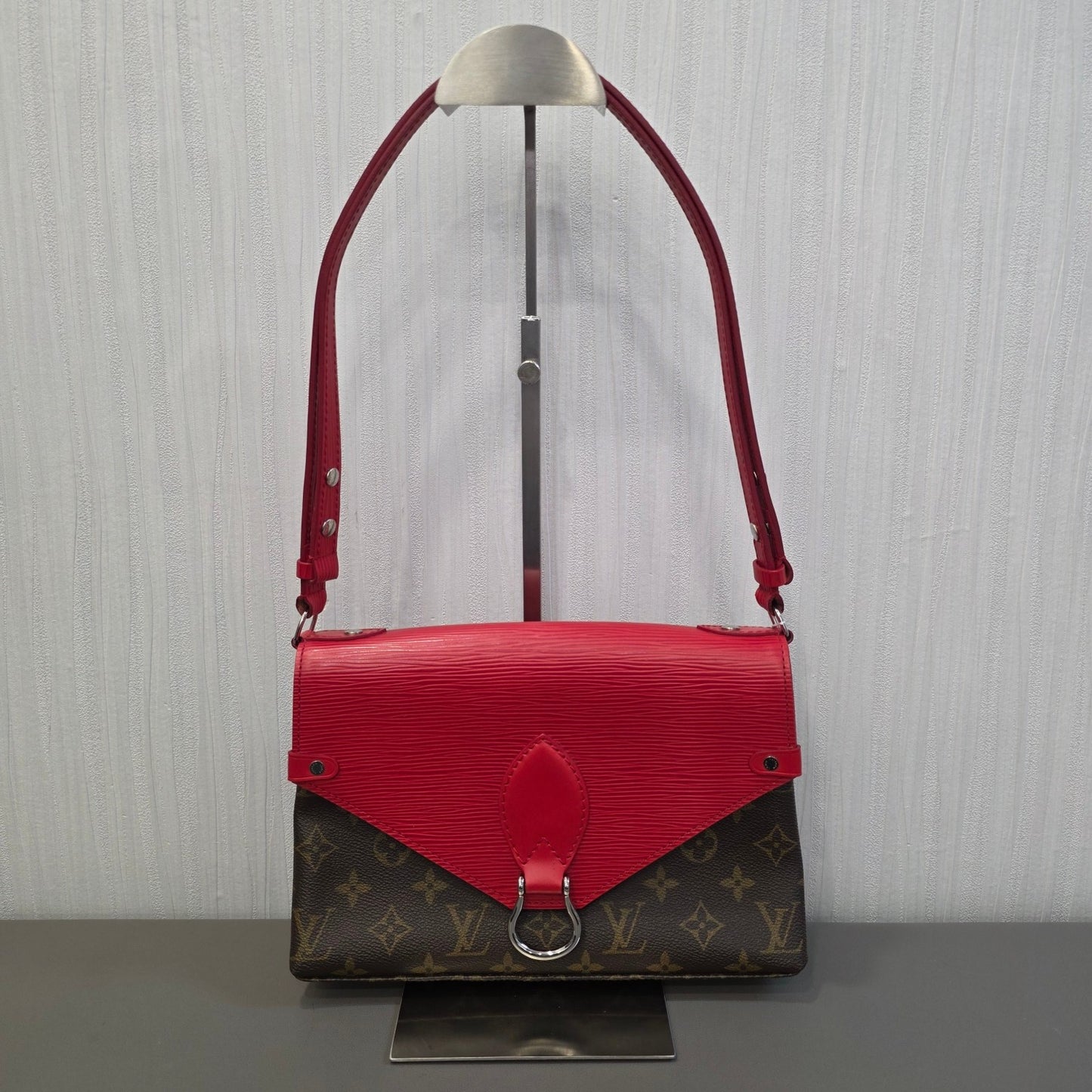 Louis Vuitton Monogram x Epi Leather Flap Shoulder Bag (Pre-Owned)