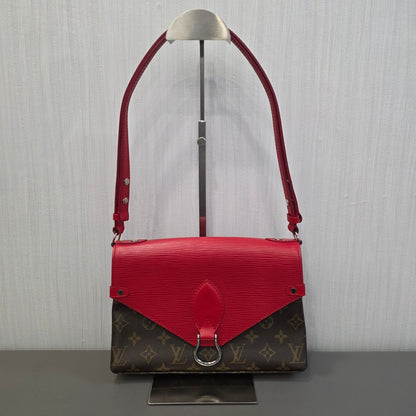 Louis Vuitton Monogram x Epi Leather Flap Shoulder Bag (Pre-Owned)
