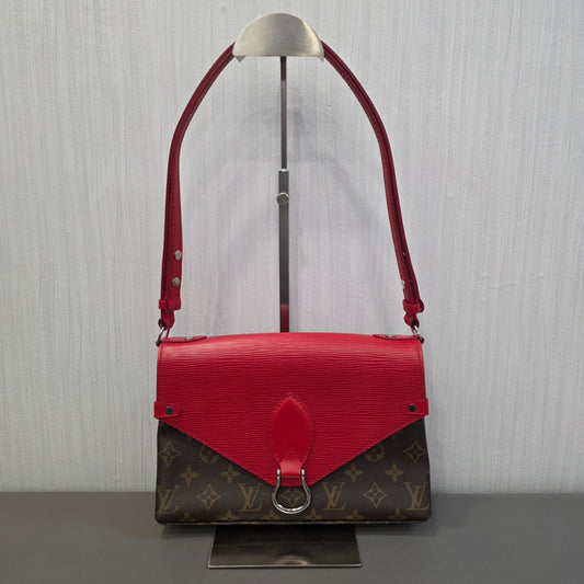 Louis Vuitton Monogram x Epi Leather Flap Shoulder Bag (Pre-Owned)