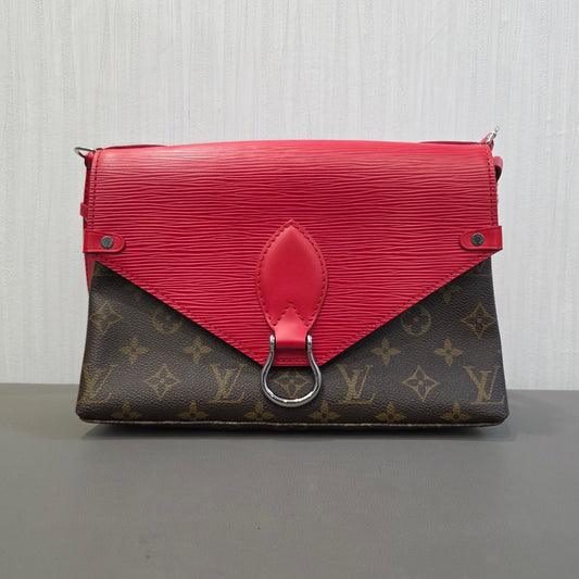 Louis Vuitton Monogram x Epi Leather Flap Shoulder Bag (Pre-Owned)