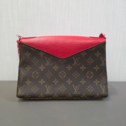 Louis Vuitton Monogram x Epi Leather Flap Shoulder Bag (Pre-Owned)