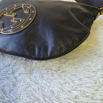 Gucci Interlocking G Leather Hobo Bag (Pre-Owned)