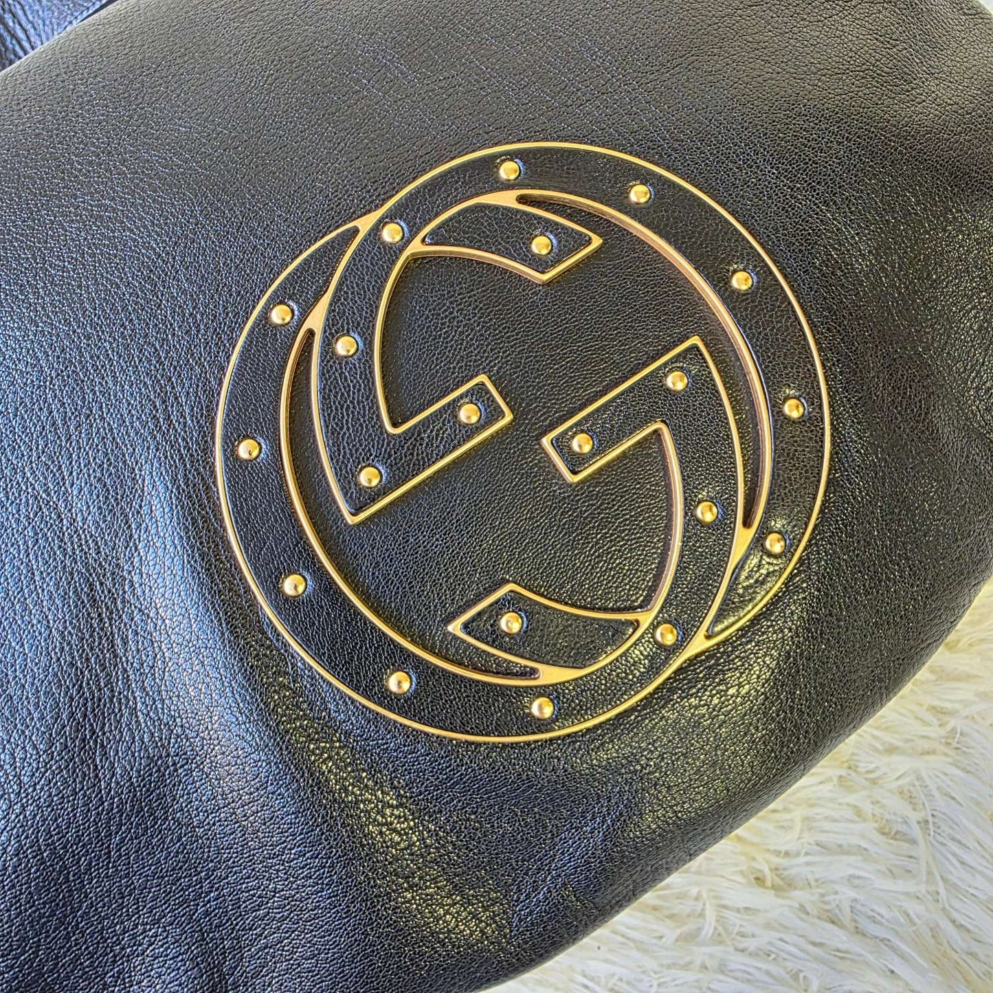 Gucci Interlocking G Leather Hobo Bag (Pre-Owned)