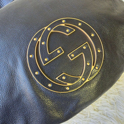 Gucci Interlocking G Leather Hobo Bag (Pre-Owned)