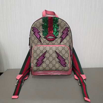 Gucci GG Supreme Sequin Appliqué Backpack (Pre-Owned)
