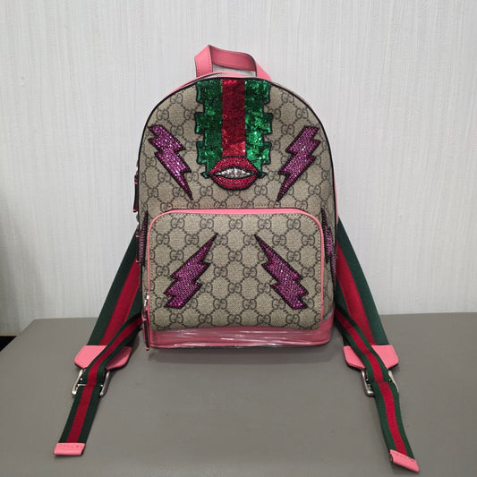 Gucci GG Supreme Sequin Appliqué Backpack (Pre-Owned)