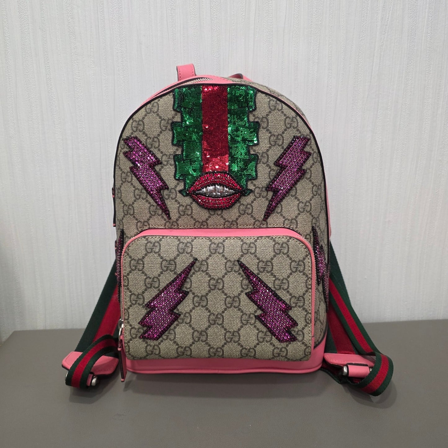Gucci GG Supreme Sequin Appliqué Backpack (Pre-Owned)
