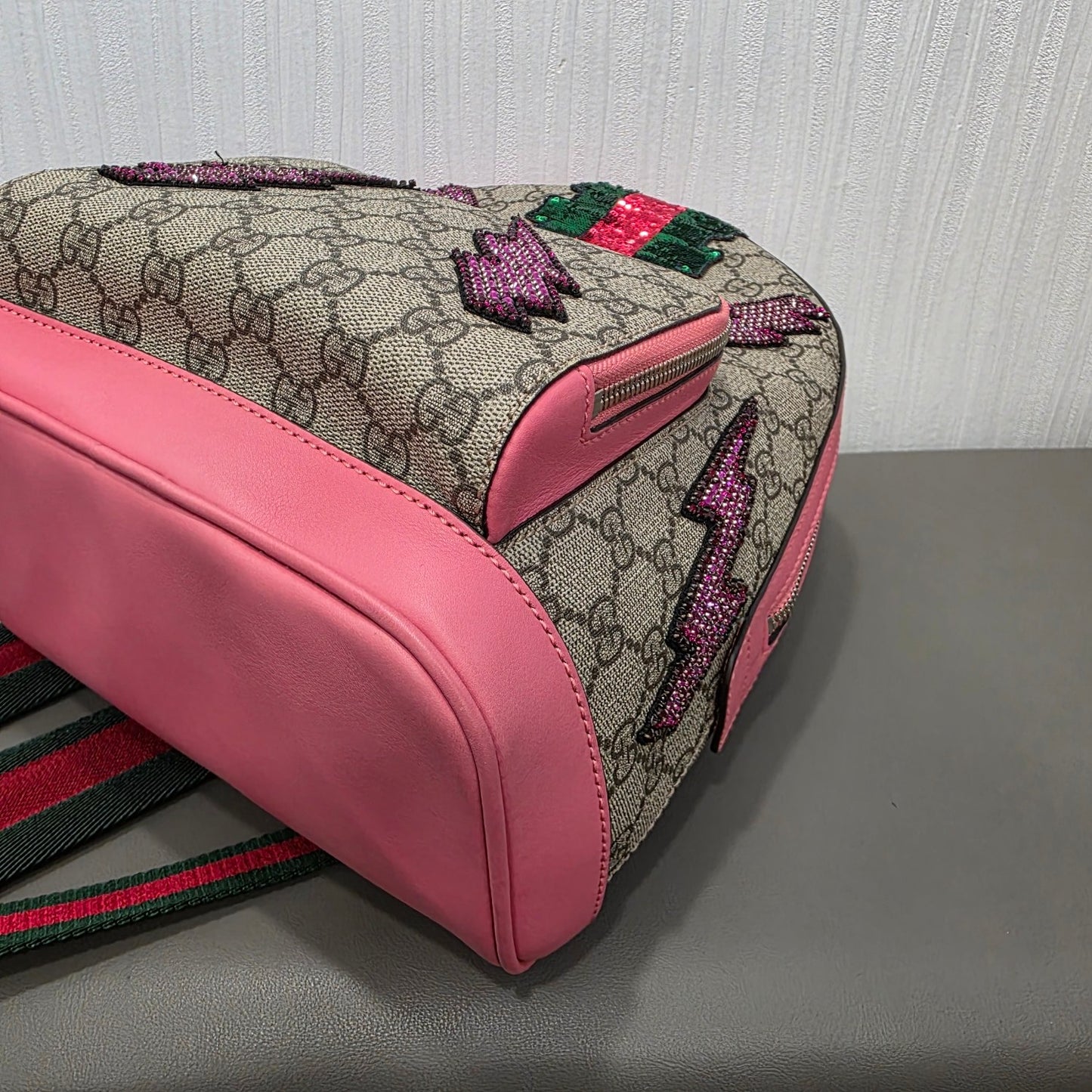 Gucci GG Supreme Sequin Appliqué Backpack (Pre-Owned)